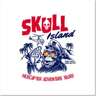 Skull Island Helicopter adventure tours Posters and Art